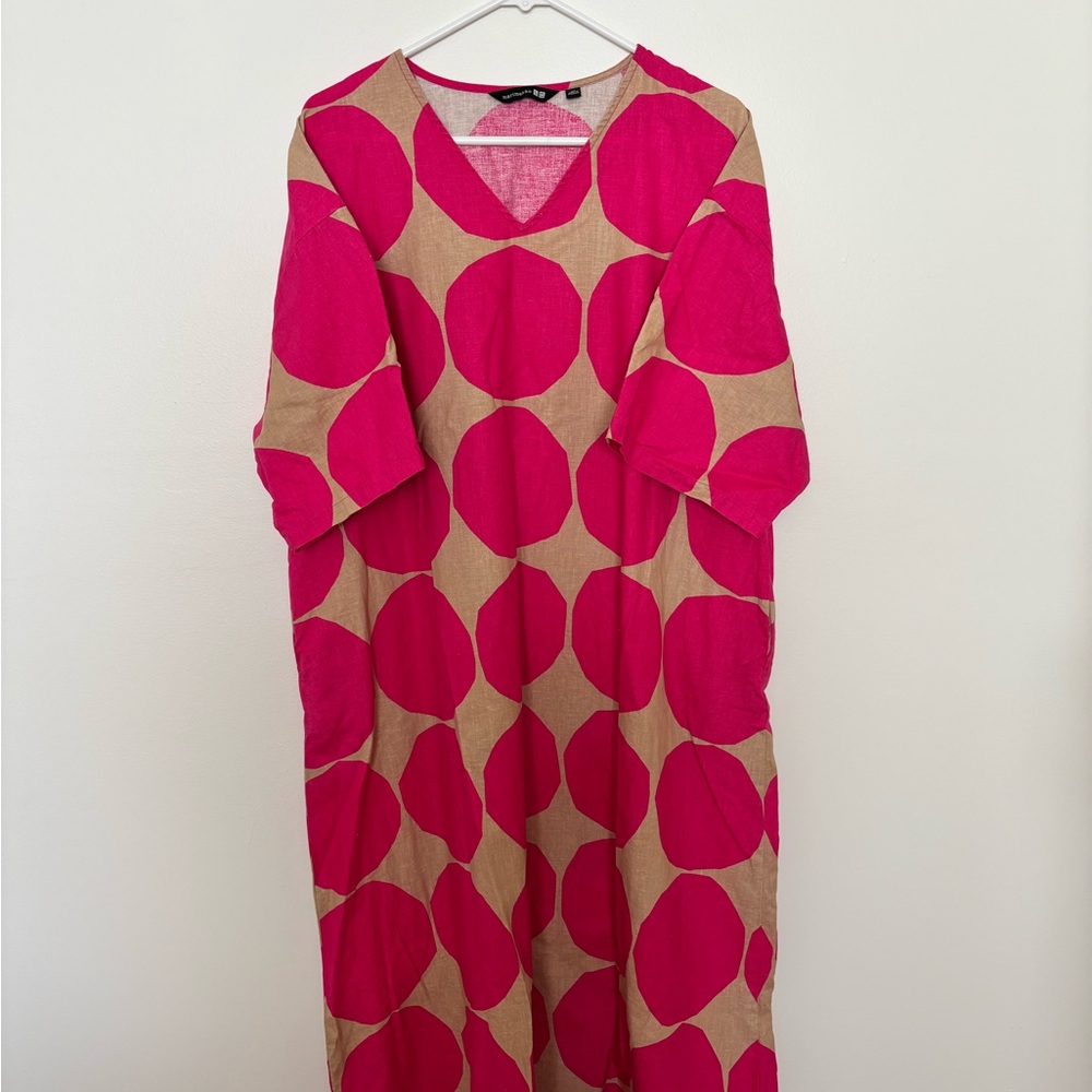 Marimekko Pink Dolman Sleeve Sundress